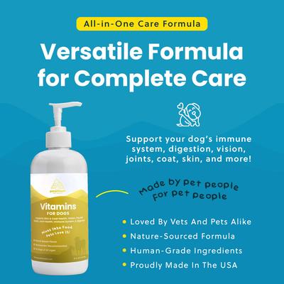 Show full view: Paramount Pet Health Liquid Vitamins Skin & Coat Support Dog Supplement, 16-fl oz bottle slide 5 of 11