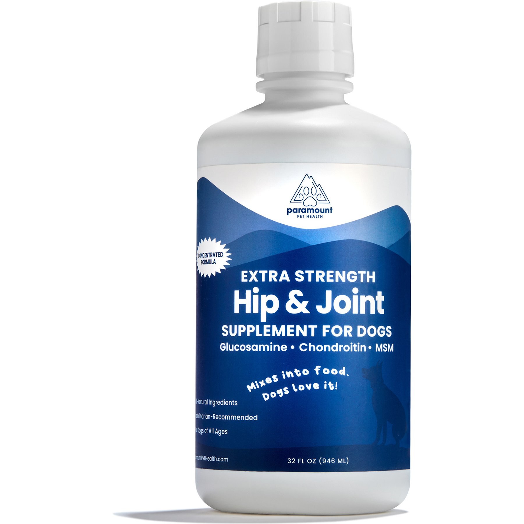 Paramount Pet Health Extra Strength Glucosamine Hip & Joint Supplement for Dogs, 32-fl oz
