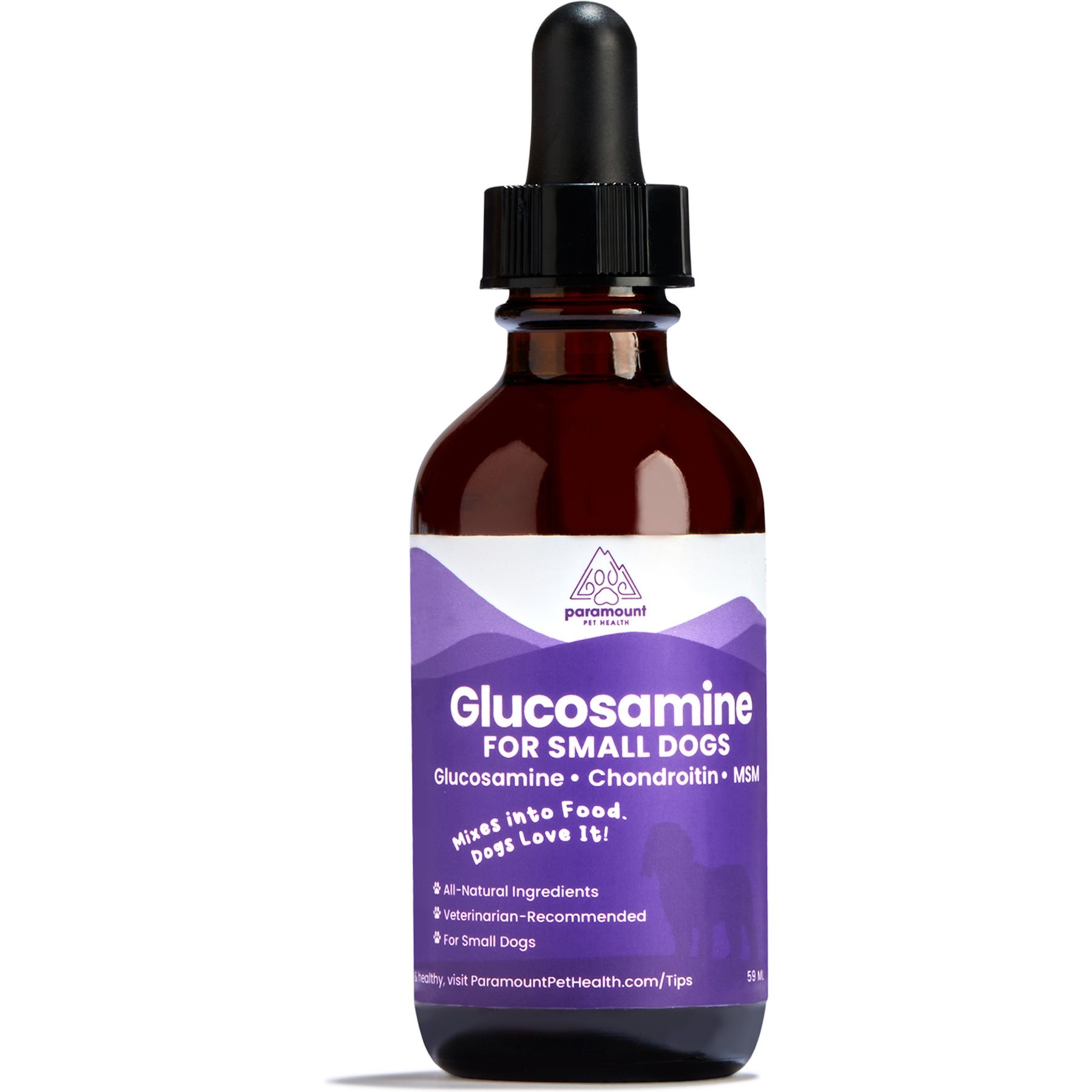 Paramount Pet Health Glucosamine Hip & Joint Supplement for Small Dogs, 2-fl oz