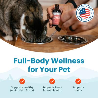 Show full view: Paramount Pet Health Wild Alaskan Salmon Oil Dog & Cat Supplement, 2-fl oz bottle slide 8 of 10