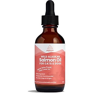 Paramount Pet Health Wild Alaskan Salmon Oil Dog & Cat Supplement, 2-fl oz bottle