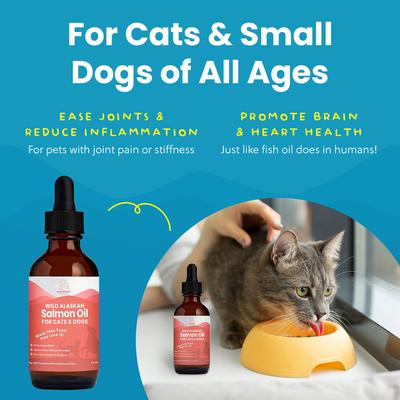Show full view: Paramount Pet Health Wild Alaskan Salmon Oil Dog & Cat Supplement, 2-fl oz bottle slide 6 of 10