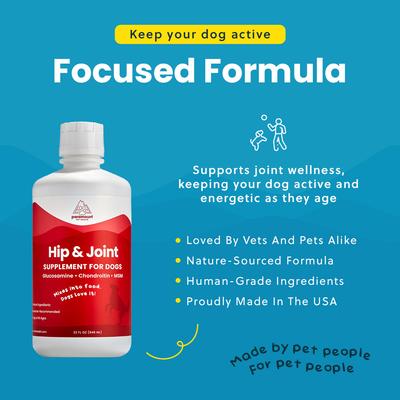 Show full view: Paramount Pet Health Glucosamine Hip & Joint Supplement for Dogs, 32-fl oz bottle slide 5 of 11