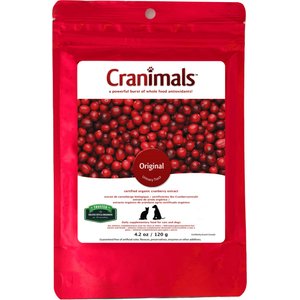 Cranimals Original Clinically Tested Urinary Tract Infection Powder Supplement for Dogs, 4.2-oz bag