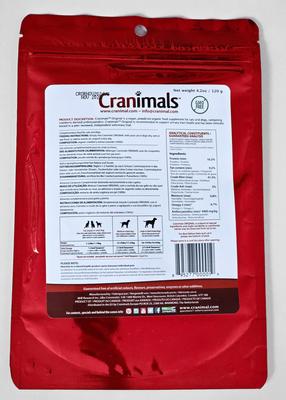 Show full view: Cranimals Original Clinically Tested Urinary Tract Infection Powder Supplement for Dogs, 4.2-oz bag slide 3 of 3