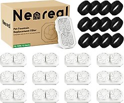 Neareal VB-01 Stainless Steel Cat Water Fountain Replacement Filters & Pre-Filter Sponges, 12 count slide 1 of 8