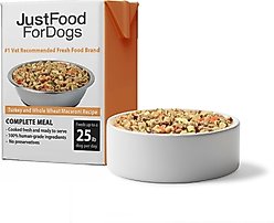 JustFoodForDogs Pantry Fresh Turkey & Whole Wheat Macaroni Fresh Dog Food, 12.5-oz bag, case of 6