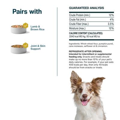 Show full view: JustFoodForDogs Pumpkin Dehydrated Dog Treats, 5-oz bag slide 6 of 9