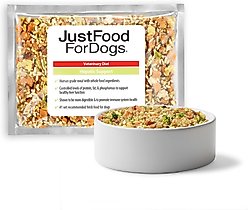 JustFoodForDogs Veterinary Diet Hepatic Support Low Fat Frozen Human-Grade Fresh Dog Food, 18-oz pouch, case of 7