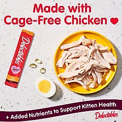 Hartz Delectables Squeeze Up Complete & Balanced Chicken Lickable Kitten Treats, 0.5-oz tube, case of 32 slide 2 of 8