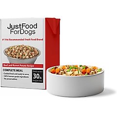 JustFoodForDogs Pantry Fresh Beef & Russet Potato Fresh Dog Food, 12.5-oz pouch, case of 1