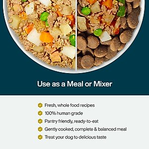 JustFoodForDogs Sampler Variety Box Frozen Human-Grade Fresh Dog Food, 18-oz pouch, case of 7