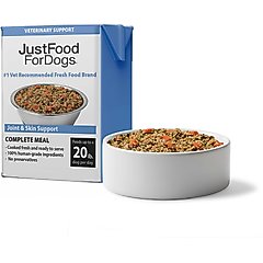 JustFoodForDogs PantryFresh Joint & Skin Support Recipe Fresh Dog Food, 12.5-oz pouch, case of 12