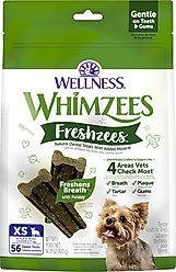 WHIMZEES Freshzees X-Small Dental Dog Treats, 14.81-oz bag, 56 count