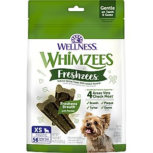 WHIMZEES Freshzees X-Small Dental Dog Treats, 14.81-oz bag, 56 count