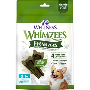 WHIMZEES Freshzees Small Dental Dog Treats, 14.81-oz bag, 28 count