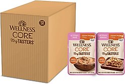 Wellness CORE Tiny Tasters Kitten Chicken Grain-Free Variety Pack Wet Cat Food, 1.75-oz pouch, case of 12 slide 1 of 8