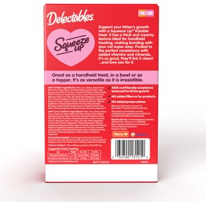 Hartz Delectables Squeeze Up Complete & Balanced Variety Pack Lickable Kitten Treats, 0.5-oz tube, case of 20