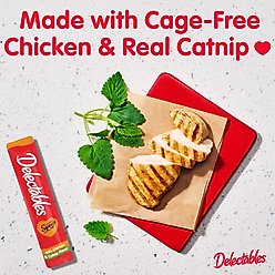 Hartz Delectables Squeeze Up Chicken with Catnip Flavored Grain-Free Lickable Cat Treats, 0.5-oz tube, case of 4 slide 2 of 9