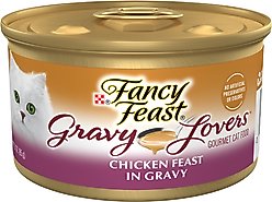 Fancy Feast Gravy Lovers Chicken Feast in Chicken Flavor Gravy Canned Cat Food, 3-oz can, case of 4 slide 1 of 8