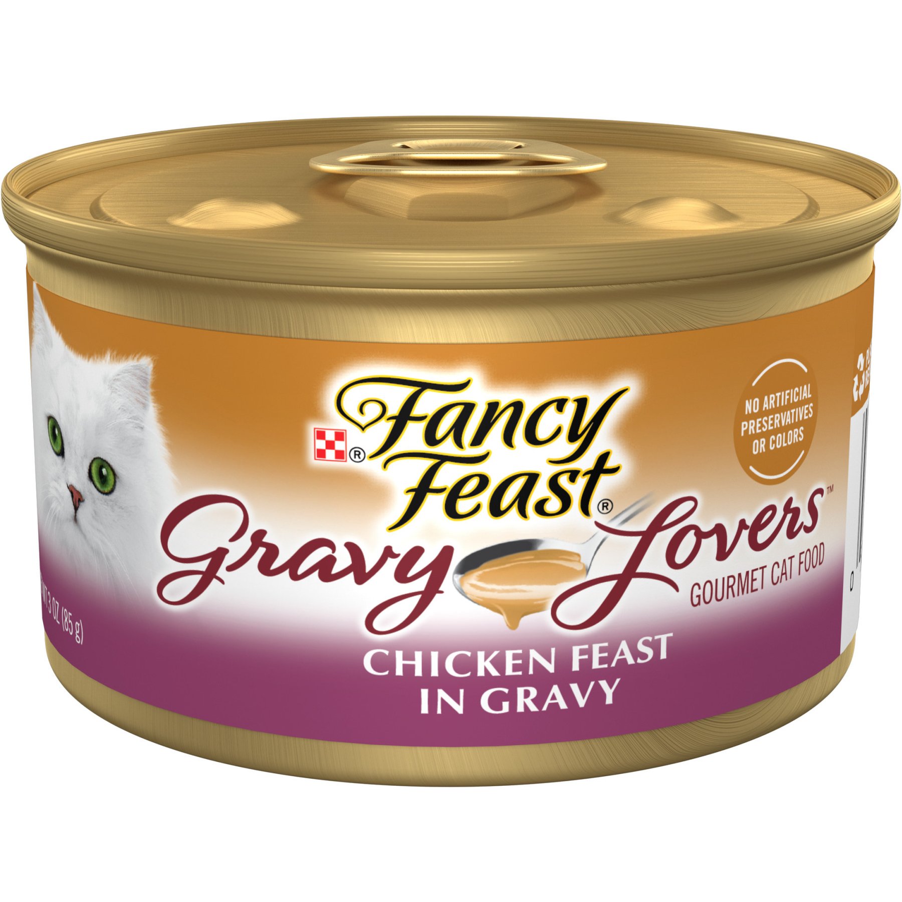 Fancy Feast Gravy Lovers Chicken Feast in Chicken Flavor Gravy Canned Cat Food, 3-oz can, case of 4