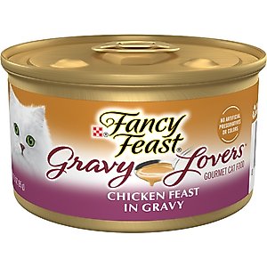 Fancy Feast Gravy Lovers Chicken Feast in Chicken Flavor Gravy Canned Cat Food, 3-oz can, case of 4