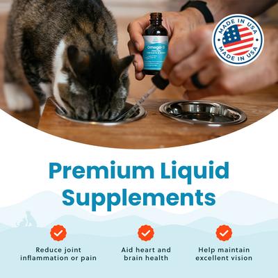 Show full view: Paramount Pet Health Omega-3 Fish Oil Dog & Cat Supplement, 2-fl oz bottle slide 8 of 11