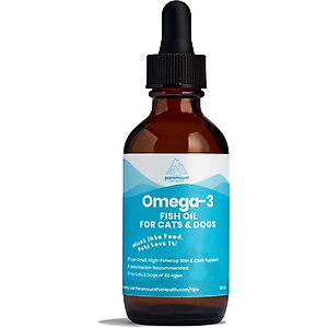 Paramount Pet Health Omega-3 Fish Oil Dog & Cat Supplement, 2-fl oz bottle