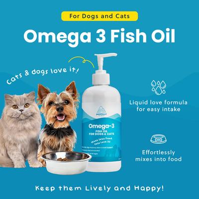 Show full view: Paramount Pet Health Omega-3 Fish Oil Dog & Cat Supplement, 16oz slide 4 of 11