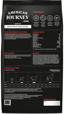 Show full view: American Journey Grain-Free Beef & Sweet Potato Recipe Dry Dog Food, 48-lb bundle slide 3 of 12