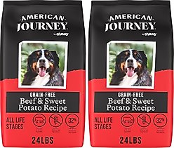 American Journey Grain-Free Beef & Sweet Potato Recipe Dry Dog Food, 48-lb bundle