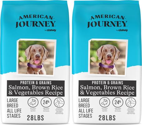 AMERICAN JOURNEY Protein Grains Large Breed Salmon, Brown Rice