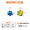 Show in main carousel: Arlee Home & Pet Max Fusion Made with Nike Grind Pop It Dog Chew Toy, Tie Dye Purple/Blue, Small slide 7 of 11