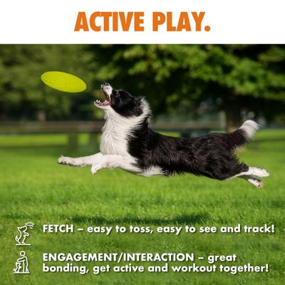 Show full view: Arlee Home & Pet Max Fusion Made with Nike Grind Frisbee Dog Toy, Yellow slide 4 of 10