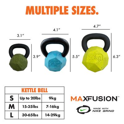 Show full view: Arlee Home & Pet Max Fusion Nike Grind Kettle Bell Treat Dispensing Dog Toy, Green, Small slide 7 of 10