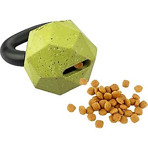 Arlee Home & Pet Max Fusion Nike Grind Kettle Bell Treat Dispensing Dog Toy, Yellow, Large