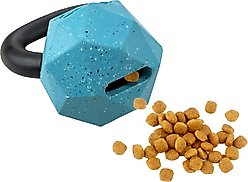 Arlee Home & Pet Max Fusion Nike Grind Kettle Bell Treat Dispensing Dog Toy, Blue, Medium