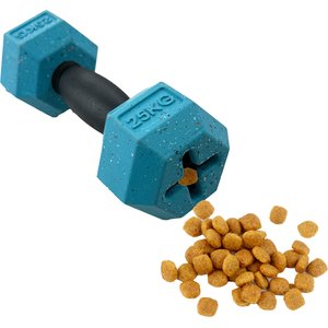 Arlee Home & Pet Max Fusion Nike Grind Dumbbell Treat Dispensing Dog Toy, Blue, Medium