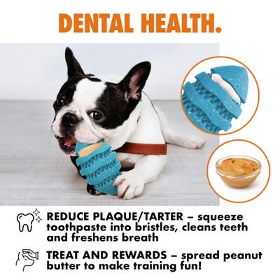 Show full view: Arlee Home & Pet Max Fusion Made with Nike Grind Spiro Football Squeaky Dog Chew Toy, Green, Small slide 4 of 10