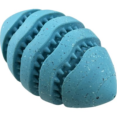 Arlee Home & Pet Arlee Home & Pet Max Fusion Made with Nike Grind Spiro Football Squeaky Dog Chew Toy, Blue, Medium