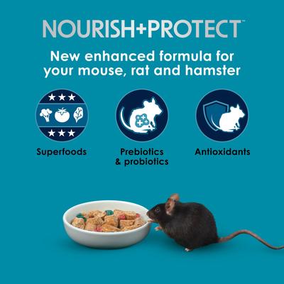 Show full view: Kaytee Forti-Diet Pro Health Nourish+Protect Mouse, Rat & Hamster Food, 3-lb bag slide 2 of 9