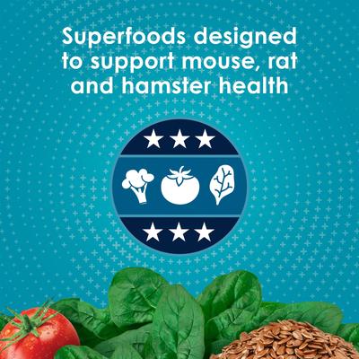 Show full view: Kaytee Forti-Diet Pro Health Nourish+Protect Mouse, Rat & Hamster Food, 3-lb bag slide 3 of 9