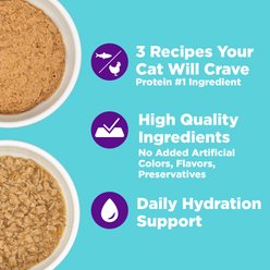 Wellness Complete Health Purrfect Duos Variety Pack Grain-Free Pate & Cuts in Gravy Wet Cat Food, 2.64-oz cup, case of 12 slide 2 of 9