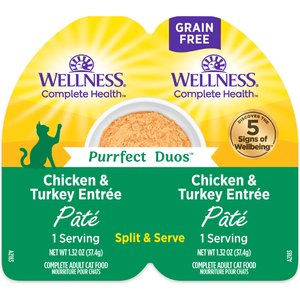 WELLNESS Complete Health Purrfect Duos Salmon & Whitefish Grain