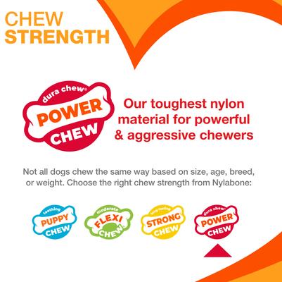 Show full view: Nylabone Power Chew Flavor Medley Ring Bone Dog Chew Toy, X-Small slide 5 of 14