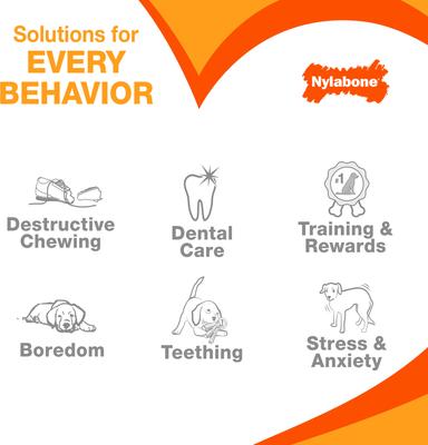 Show full view: Nylabone Puppy Teething & Soothing Flexible Chicken Flavor Chew Dog Toy Blue, X-Small slide 6 of 12