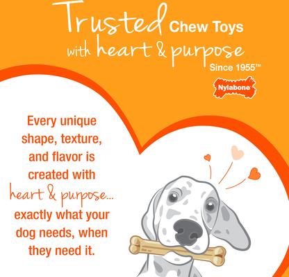 Show full view: Nylabone Puppy Starter Kit Chicken & Bacon Puppy Chew Toys & Treat, Small, 3 count slide 8 of 12