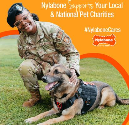 Show full view: Nylabone Puppy Teething & Soothing Flexible Chicken Flavor Chew Dog Toy Blue, X-Small slide 7 of 12