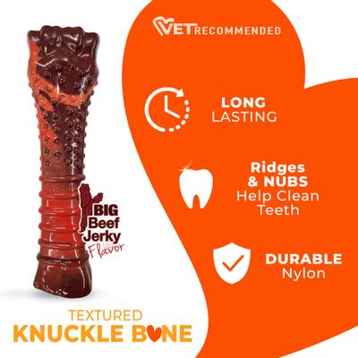Show full view: Nylabone Flavor Frenzy Power Chew Dog Toy Beef Jerky, X-Large slide 4 of 12