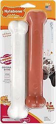 Nylabone Power Chew Durable Dog Chew Toy, Bacon & Chicken Dog Treats, Large, 2 count